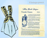 Alice Brooks 7071: 1940s Uncut Misses Embroidered Apron Fits All Vintage Sewing Pattern