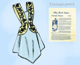 Alice Brooks 7071: 1940s Uncut Misses Embroidered Apron Fits All Vintage Sewing Pattern