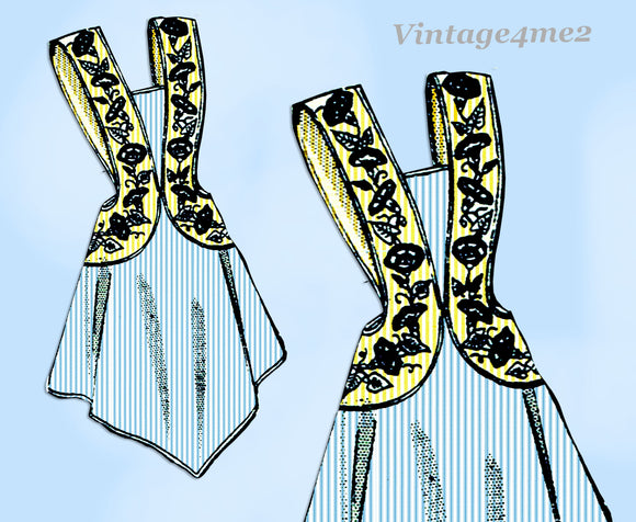 Alice Brooks 7071: 1940s Uncut Misses Embroidered Apron Fits All Vintage Sewing Pattern