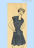 Advance 5288: 1950s Charming Misses Apron Dress Sz 32-34B Vintage Sewing Pattern
