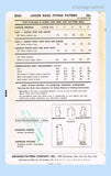 Advance 8562: 1950s Junior Misses Basic Dress Sz 33 Bust Vintage Sewing Pattern