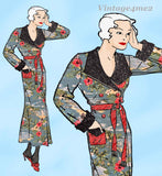 Advance 1103: 1930s Stunning Misses House Coat or Robe 36 B Vintage Sewing Pattern