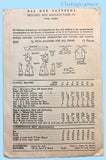 1940s Vintage Advance Sewing Pattern 2543 Cute Toddler Girls WWII Dress Size 4