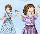 1940s Vintage Advance Sewing Pattern 2616 16 Inch Shirley Temple Doll Clothes