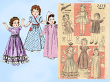 1940s Vintage Advance Sewing Pattern 2616 16 Inch Shirley Temple Doll Clothes