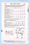 1960s Vintage Advance Sewing Pattern 2773 Uncut Toddler Girls Play Clothes Sz 6