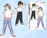 1960s Vintage Advance Sewing Pattern 2773 Uncut Toddler Girls Play Clothes Sz 6
