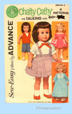 1960s Vintage Advance 2897 Sewing Pattern Group F Chatty Cathy Doll Clothes Set Original