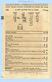 Advance 3452: 1940s Sweet Uncut Baby's Layette Set Vintage Sewing Pattern