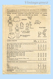 Advance 3816: 1940s Cute WWII Baby Girls Dress Sz 1 Vintage Sewing Pattern