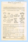 1940s Vintage Advance Sewing Pattern 4421 Charming 18 Inch Doll Clothes Set