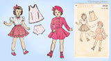 1940s Vintage Advance Sewing Pattern 4421 Charming 18 Inch Doll Clothes Set