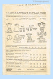 1940s Vintage Advance Sewing Pattern 4421 Charming 21 Inch Doll Clothes Set