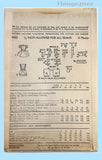 Advance 4882: 1940s Toddler Girls Pinafore Sun Dress Sz 6 Vintage Sewing Pattern