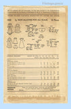 1940s Vintage Advance Sewing Pattern 5002 21 Inch Bridal Doll Clothes Set