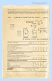 Advance 5239: 1940s Sweet Baby Girls Dress Size 1 Vintage Sewing Pattern
