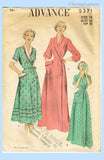 Original Circa 1950 Advance Sewing Pattern No. 5371 - Housecoat / Wrap Robe