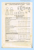 1950s Vintage Advance Sewing Pattern 5483 Uncut Misses Street Dress 30 B