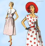Advance 5772: 1950s Stylish Uncut Misses Sun Dress 30 B Vintage Sewing Pattern