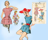 Advance 5998: 1950s Misses Cobbler Apron Sz SM Vintage Sewing Pattern