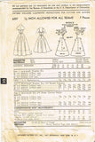 Advance 6257: 1950s Misses Strapless Evening Slip Sz 34 Bust Vintage Sewing Pattern