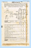 1950s Vintage Advance Sewing Pattern 6292 Cute Misses Fancy Scalloped Apron Fun