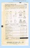 1950s Vintage Advance Sewing Pattern 6571 Learn to Sew 14 Inch Toni Doll Clothes