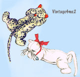 1950s Vintage Advance Sewing Pattern 6931 Rare Uncut Cat Toy Stuffed Animal