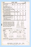 Advance 6972: 1950s Uncut Misses Sun or Street Dress 32 B Vintage Sewing Pattern