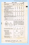 1950s Vintage Advance Sewing Pattern 7809 Cute Uncut Little Girls Coat Size 10