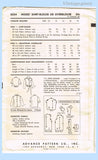 1950s Vintage Advance Sewing Pattern 8254 Uncut Misses Casual Blouse Sz 31 B