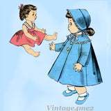 1950s Vintage Advance Sewing Pattern 8454 Cute 13 1/2 Inch Baby Doll Clothes Set