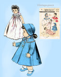 1950s Vintage Advance Sewing Pattern 8454 Cute 13 1/2 Inch Baby Doll Clothes Set