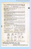 1950s Vintage Advance Sewing Pattern 8454 Cute 13 1/2 Inch Baby Doll Clothes Set