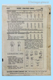 Advance 8557: 1950s Chic Uncut Misses Slender Dress 36B Vintage Sewing Pattern