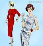 Advance 8557: 1950s Chic Uncut Misses Slender Dress 36B Vintage Sewing Pattern