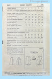 Advance 8691: 1950s Misses Culotte Pants Sz 28 W Vintage Sewing Pattern