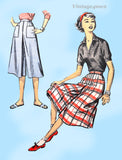 Advance 8691: 1950s Misses Culotte Pants Sz 28 W Vintage Sewing Pattern