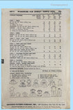 Advance 8813: 1950s 12in Shirley Temple Doll Clothes Vintage Sewing Pattern