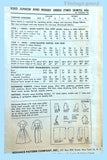 Advance 9202: 1950s Misses Rockabilly Dress Sz 34 Bust Vintage Sewing Pattern