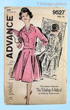 1960s Vintage Advance Sewing Pattern 9527 Misses 2 PC Dress or Suit Sz 31 B