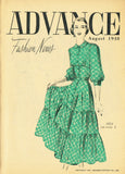 Digital Download Advance Fashion Flyer August 1948 Small 1940s Sewing Pattern Catalog