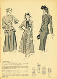Digital Download Advance Fashion Flyer August 1948 Small 1940s Sewing Pattern Catalog