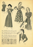 Digital Download Advance Fashion Flyer July 1948 Small 1940s Sewing Pattern Catalog