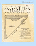 Mail Order Agatha Percale Apron Pattern Classic 1920s Farm Kitchen Coverall