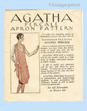 Mail Order Agatha Percale Apron Pattern Classic 1920s Farm Kitchen Coverall