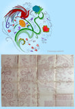 1960s Vintage Jacboean Crewel Motifs Uncut Aunt Martha Embroidery Transfer 3602
