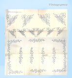 1930s Vintage Betty Burton Embroidery Transfer 1853 Uncut Flower Basket Bow Knot