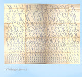 1930s Uncut Betty Burton Vintage Monogram Letters Embroidery Transfer 1616