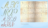 1930s Uncut Betty Burton Vintage Monogram Letters Embroidery Transfer 1616